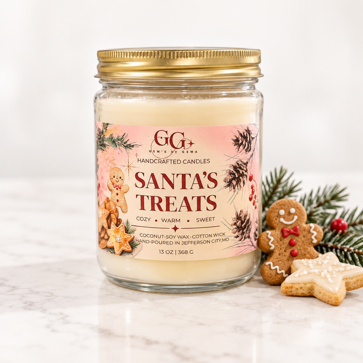 Santa's Treat Candle