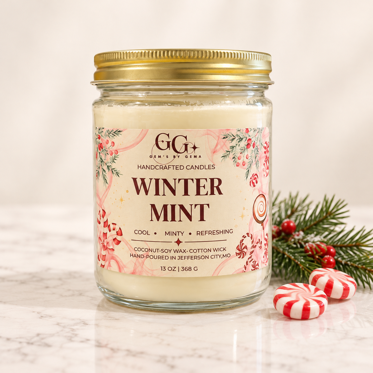Winter Mint Candle